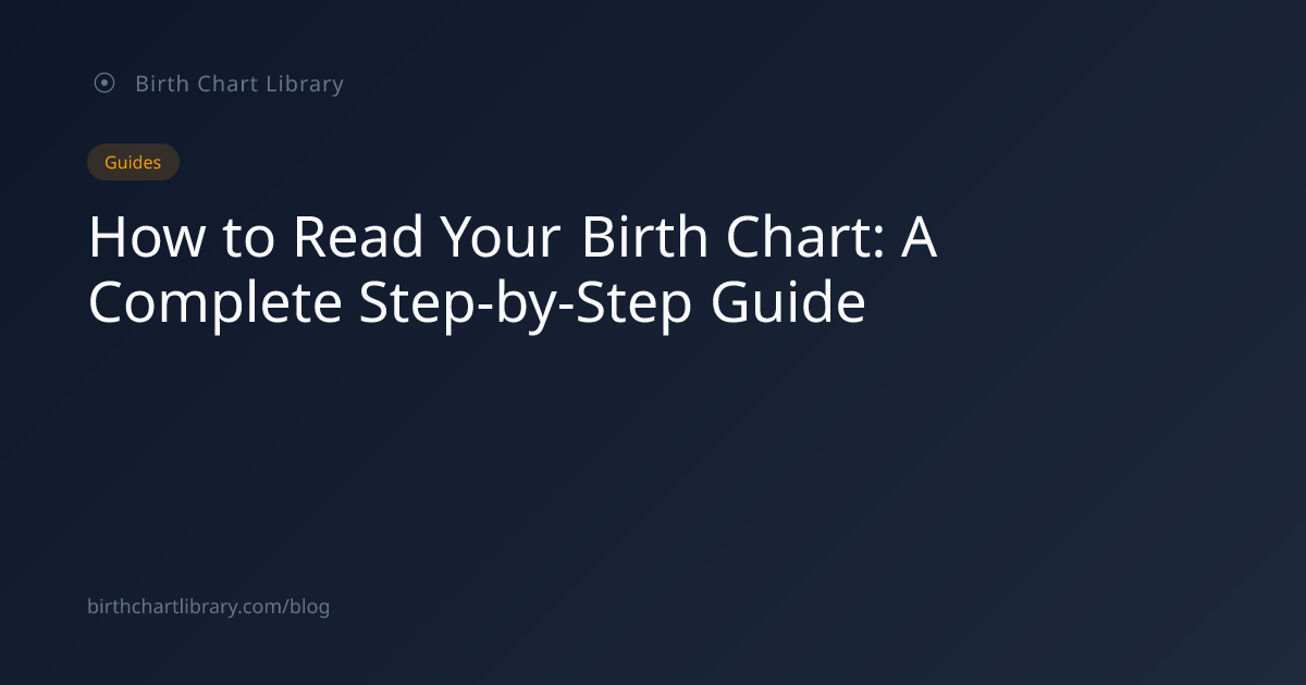 How to Read Your Birth Chart: A Complete Step-by-Step Guide